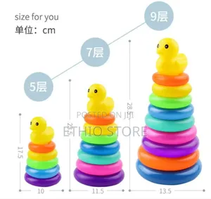 Photo - Generic Baby Toddler Toys Stacking Ring Pyramid