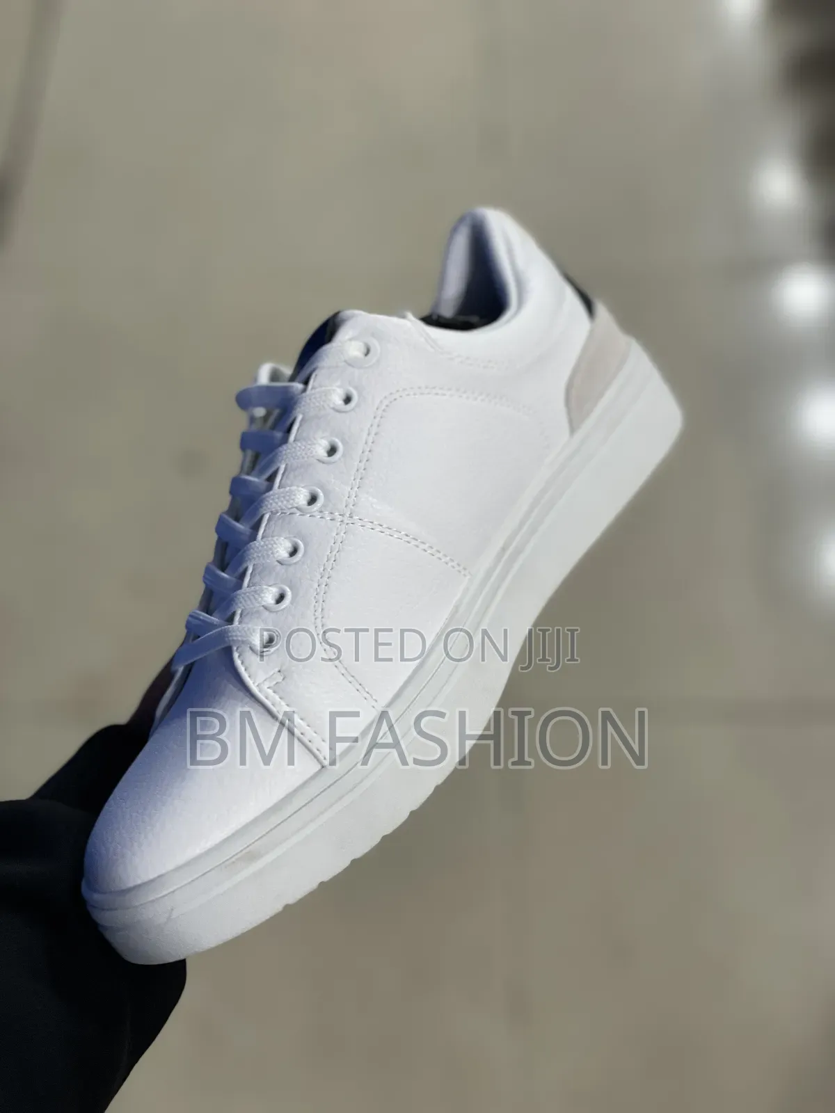 White Tommy-Hilfiger Men's Classic Shoes (Casual Flat Sneakers)