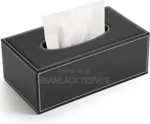 Rectangular Leather Tissue Box
