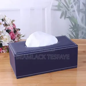Rectangular Leather Tissue Box