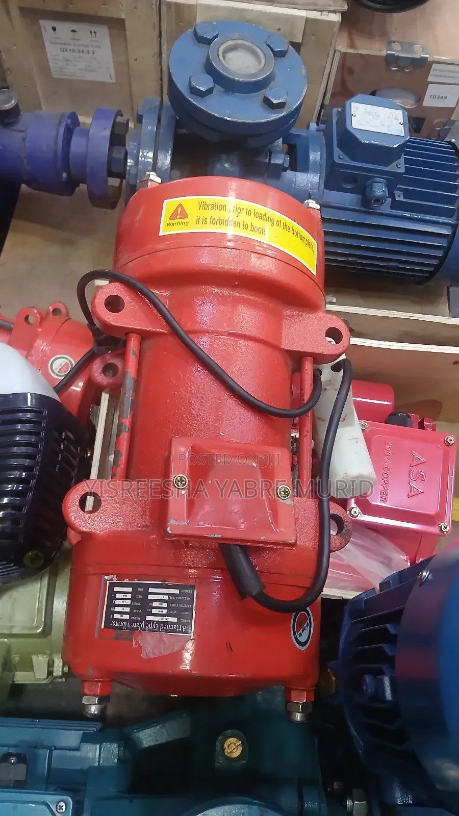 የካንክሪት ቫይብሬተር ዲናማ Concrete Vibrator Motor.