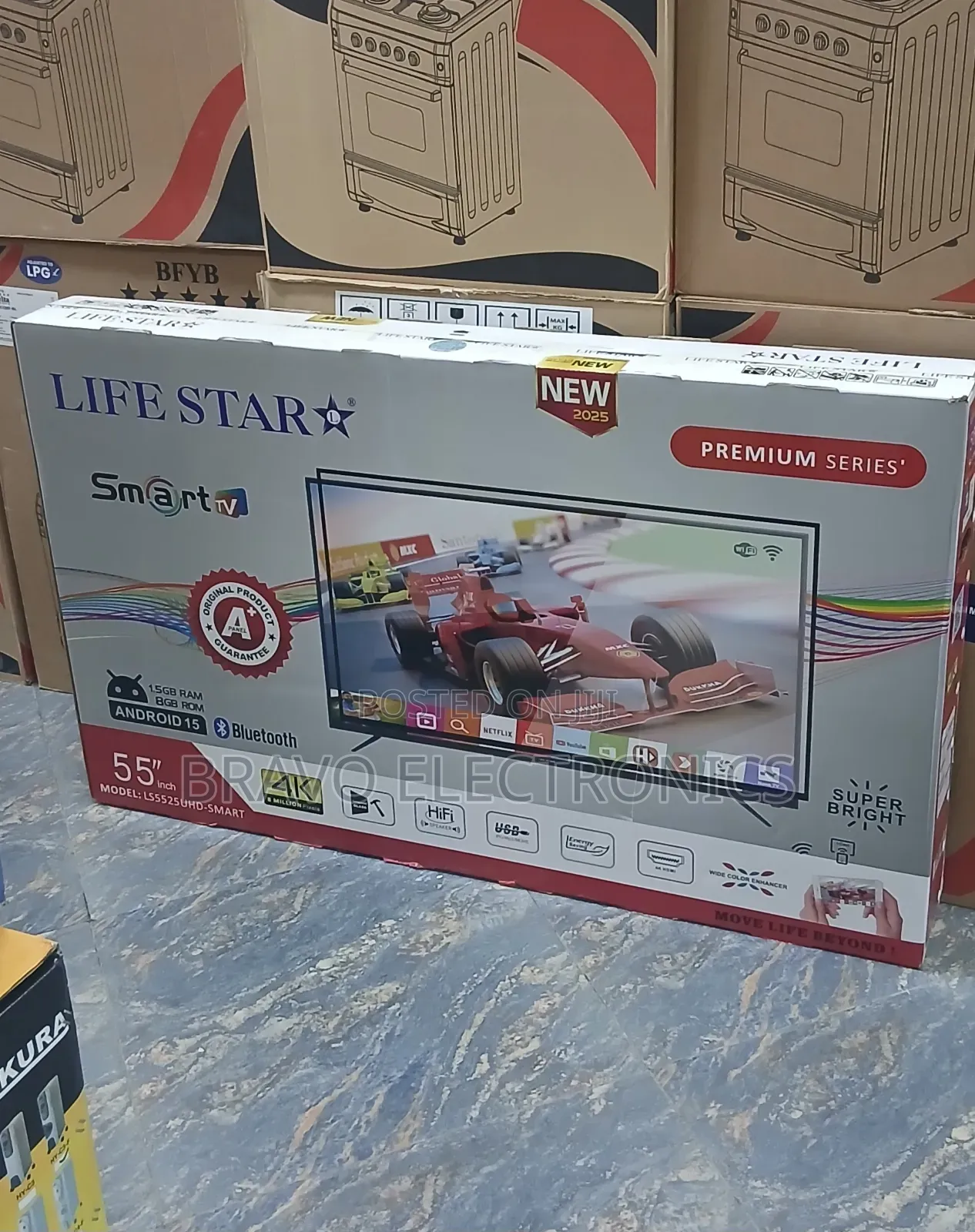 Lifestar 55” Android 15 Tv – Ultra Clear, Ultra Smart