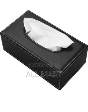 Rectangular Leather Tissue Box Cover