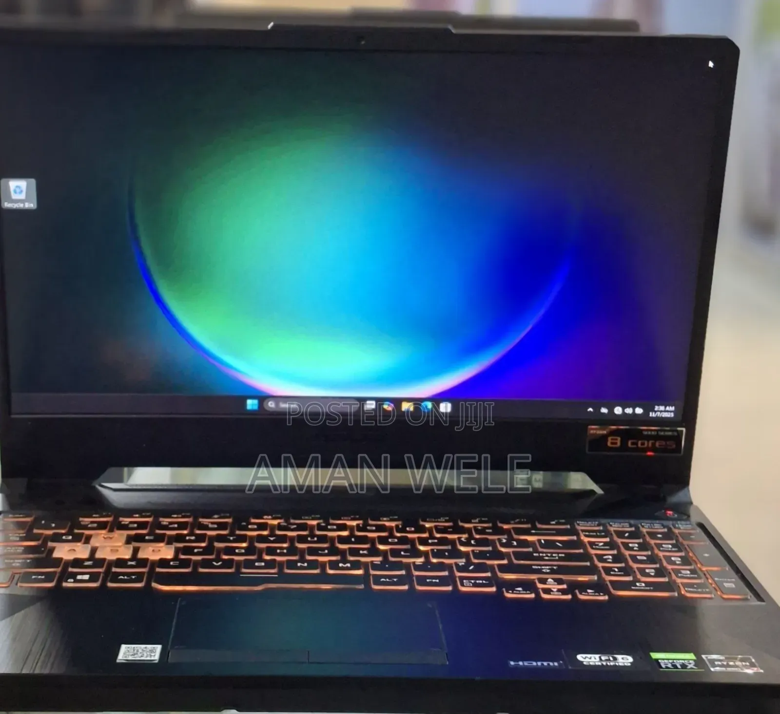 New Laptop Asus TUF Gaming A15 16GB AMD Ryzen 7 SSD 512GB