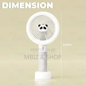Rechargeable Desktop Fan Light