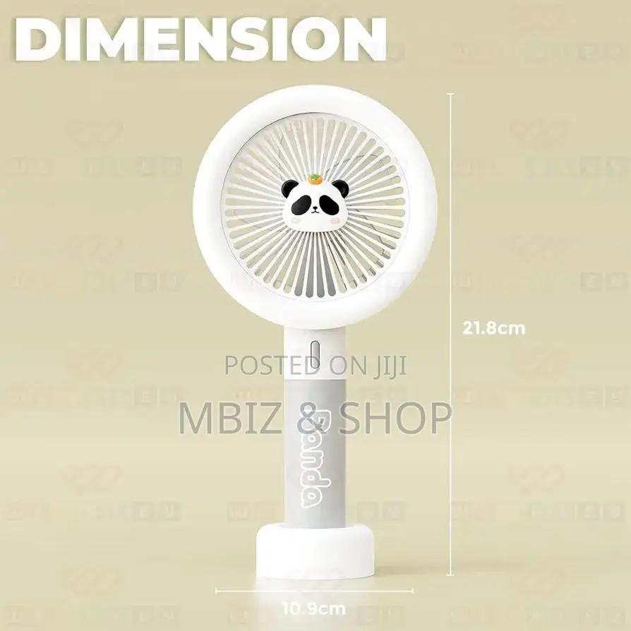 Rechargeable Desktop Fan Light