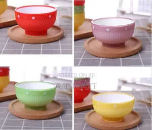 4 Pcs Jelly Bowl Set With Spoon