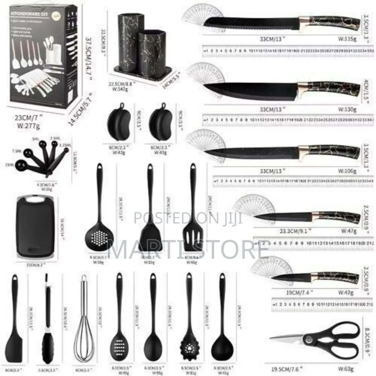 25pcs Silicone Kitchen Set