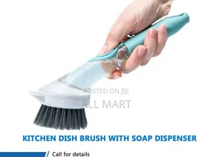 Kitchen Dish Brush With Soap Dispenser