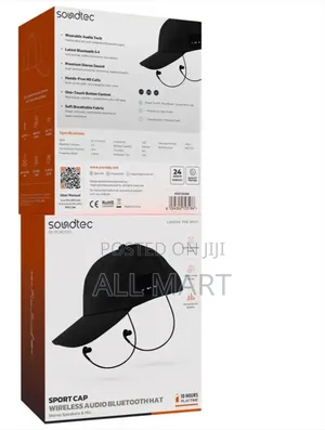 Photo - Porodo Soundtec Spotr Cap With Wirelesa Auto Bluetooth