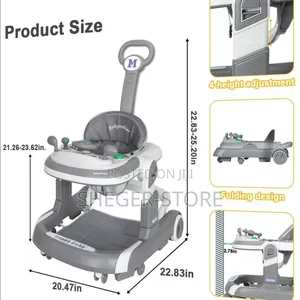Orginal 3in1 Baby Walker ( ውስጡ ገብተው እየተጫወቱ እንዲራመዱ ይረዳቸዋል)