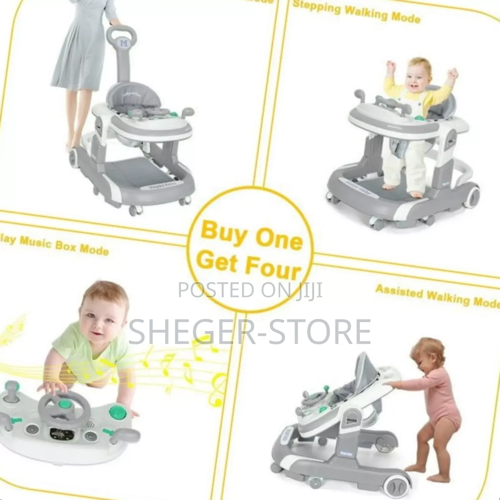 Orginal 3in1 Baby Walker ( ውስጡ ገብተው እየተጫወቱ እንዲራመዱ ይረዳቸዋል)