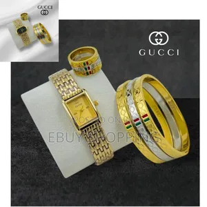 Stainless Steel Watch Set With Bonus Accessories