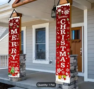 1 Pair Festive Christmas Door Hanging