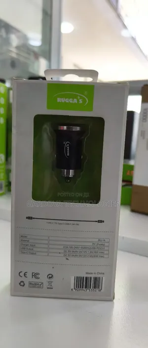 Rugga’S Usb-a + Usb-C Car Charger (Ru-14) – Turbo Fast Charging | 30w