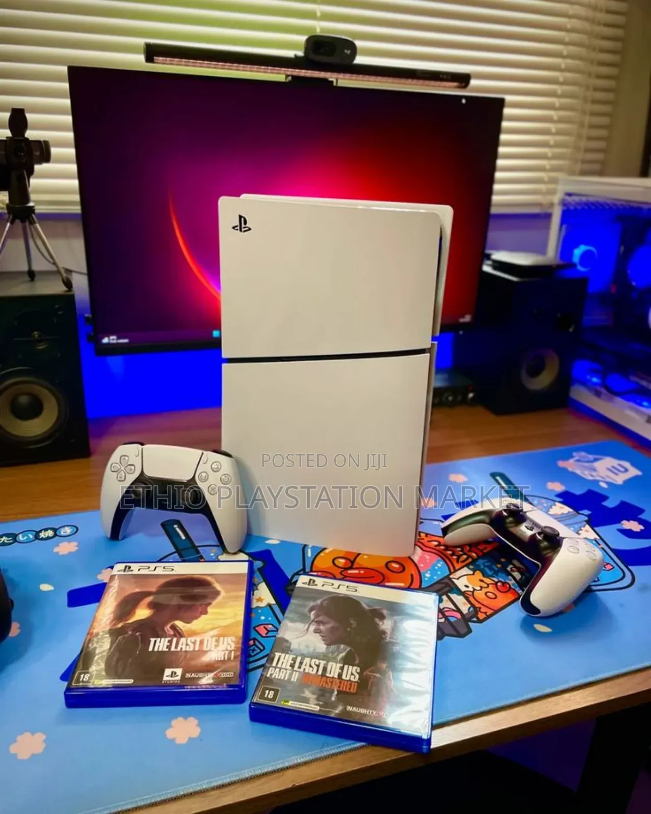 Playstation 5 በነጭ ከለር Pplaystation 5 Slim(ስሊሙ)