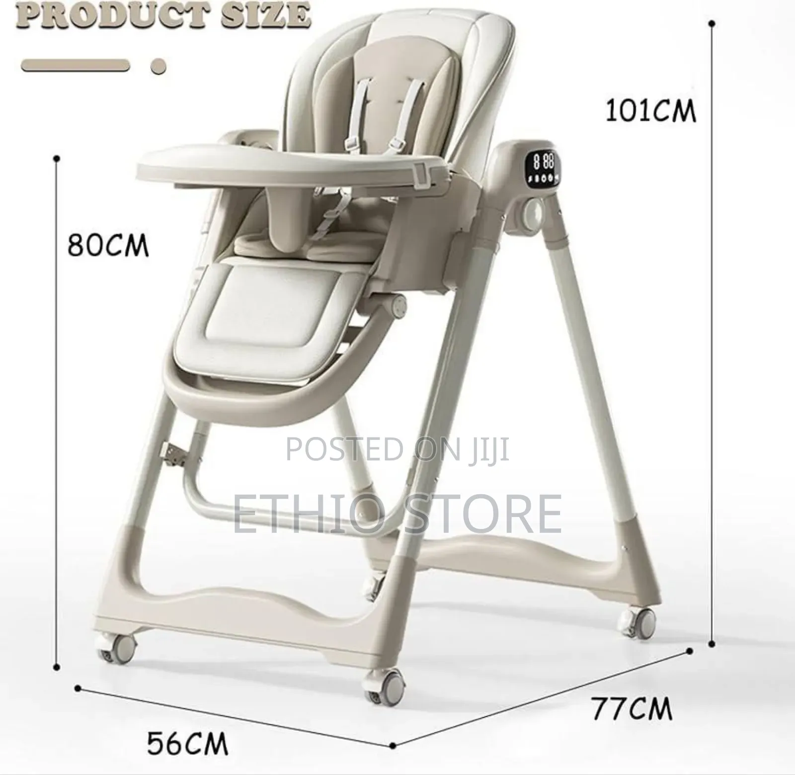 2-in-1 Baby High Chair Rocker With Swing Function