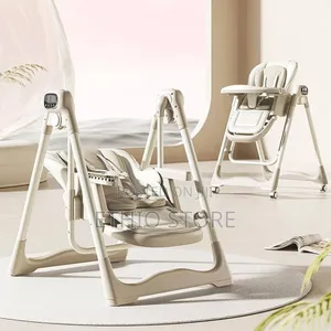 2-in-1 Baby High Chair Rocker With Swing Function