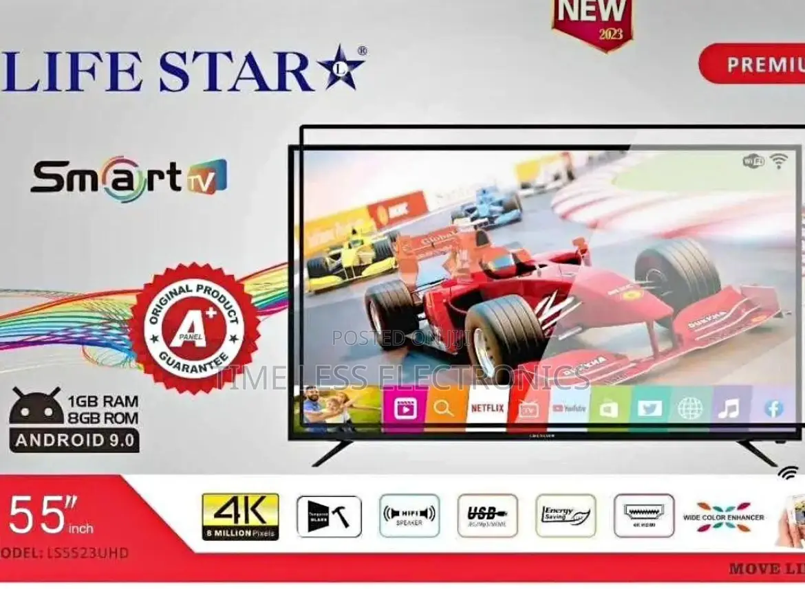 Lifestar 55′′ Smart Tv – Big Screen, Smart Entertainment!
