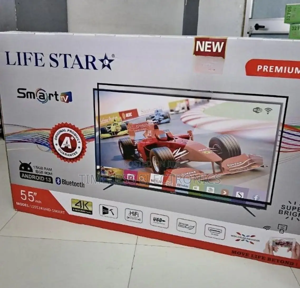 Lifestar 55′′ Smart Tv – Big Screen, Smart Entertainment!