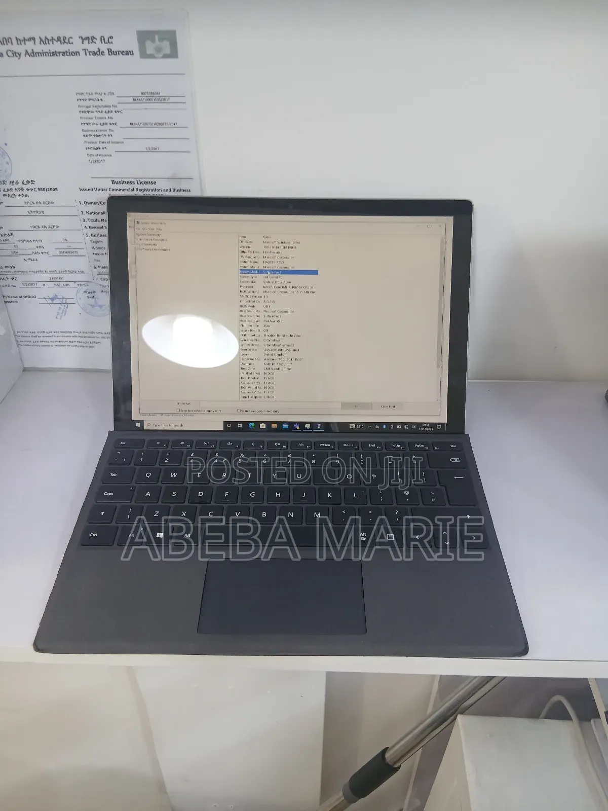 New Laptop Microsoft Surface Pro 7 8GB Intel Core I5 SSD 256GB