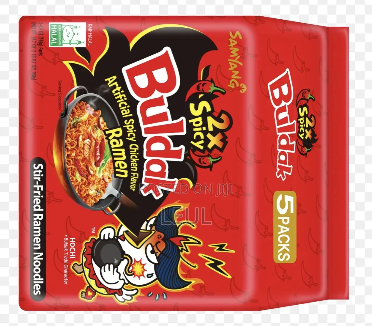 2x And 3x Spicy Buldak Korean Noodles
