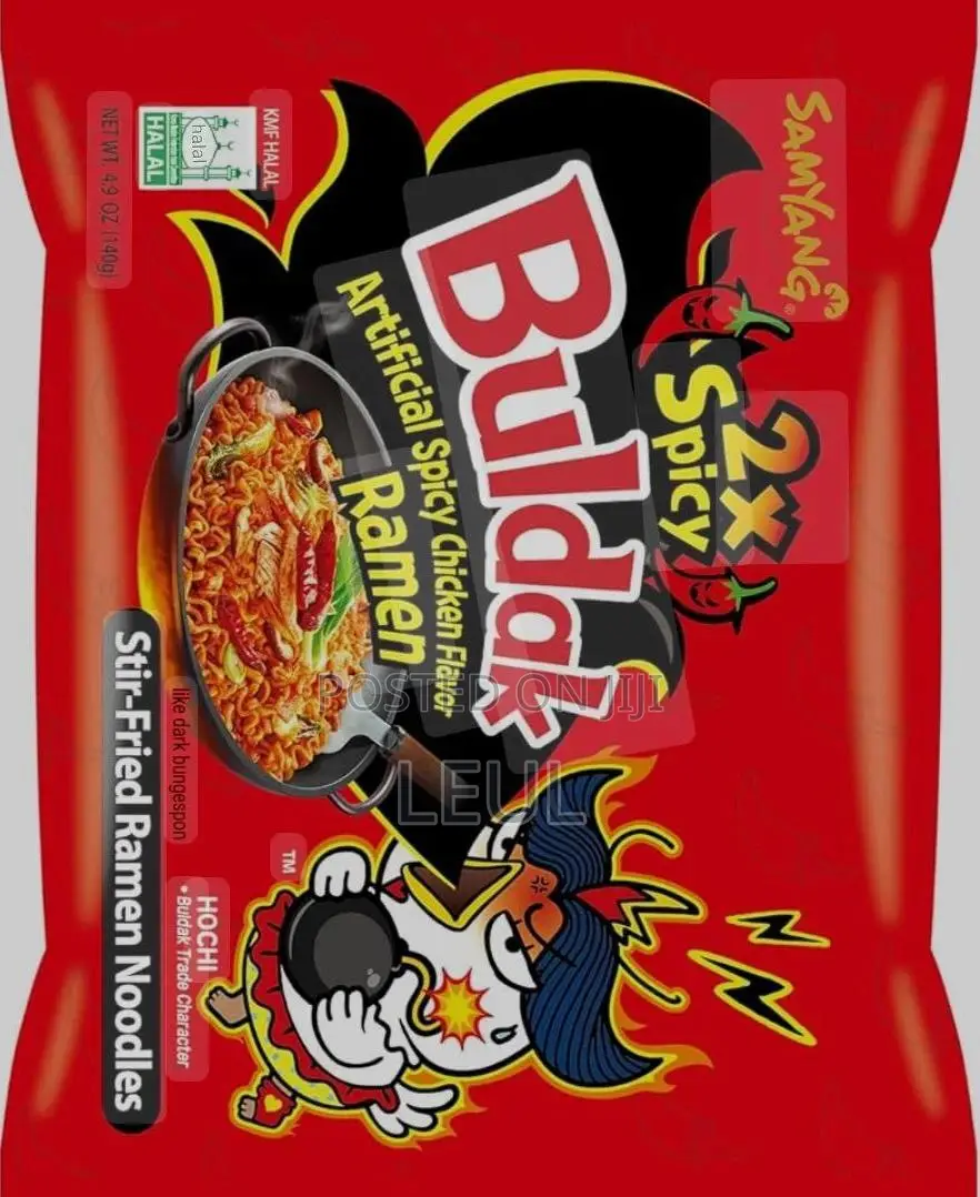 2x And 3x Spicy Buldak Korean Noodles