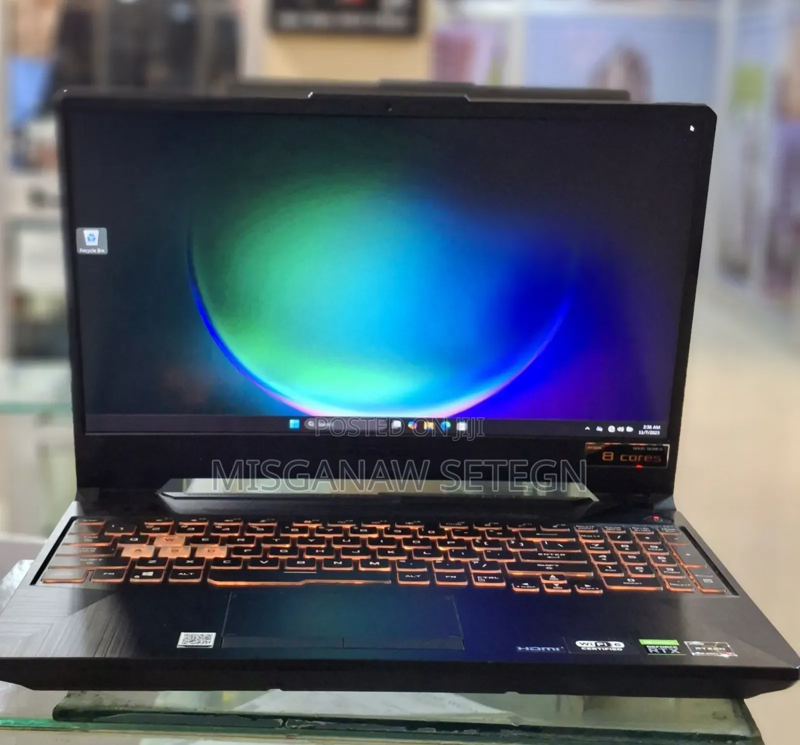 New Laptop Asus TUF Gaming A15 16GB AMD Ryzen 7 SSD 512GB