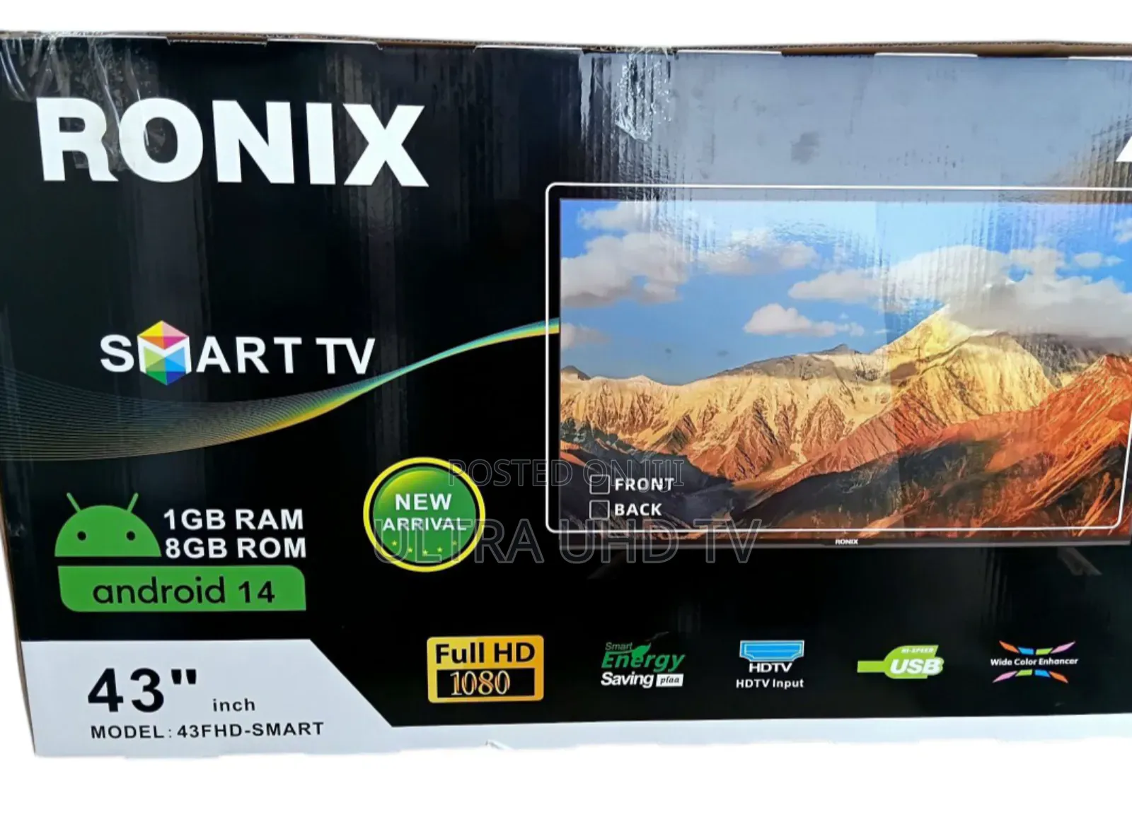 Ronix 43 Inch Smart Android 14 Full 1080p Mart Android Tv