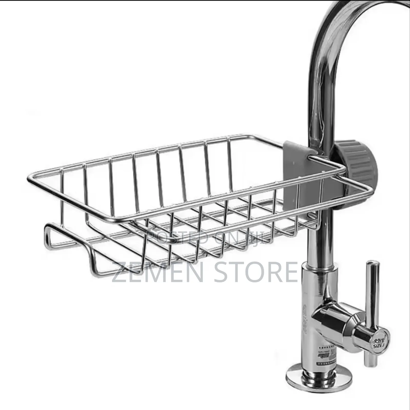 Adjustable Faucet Sink Rack Sponge Soap Holder