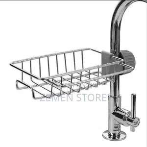 Adjustable Faucet Sink Rack Sponge Soap Holder