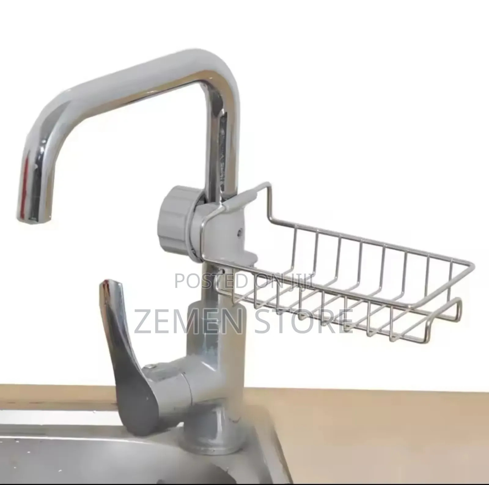 Adjustable Faucet Sink Rack Sponge Soap Holder