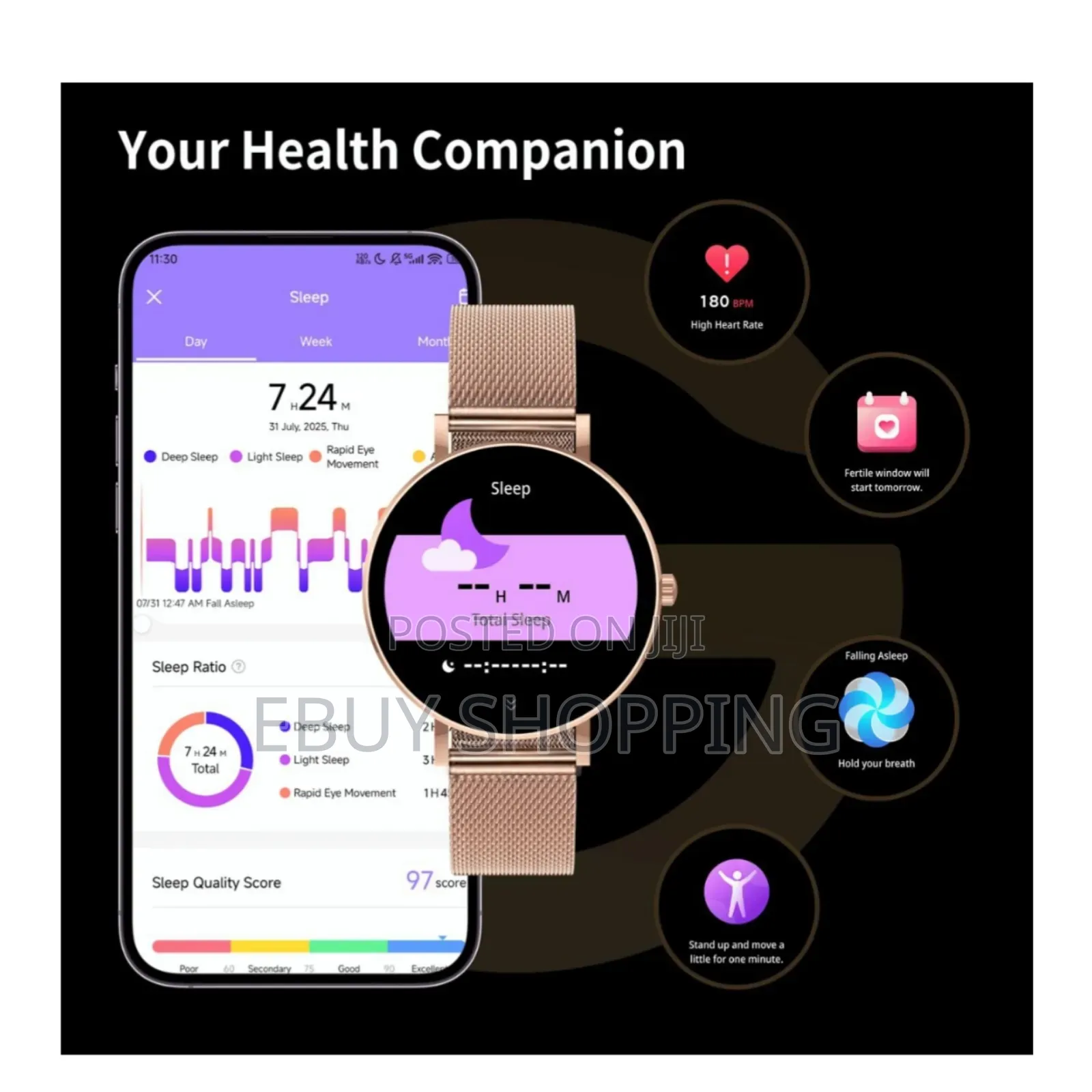 Glamour on Your Wrist: Glr3 Women's Smartwatch