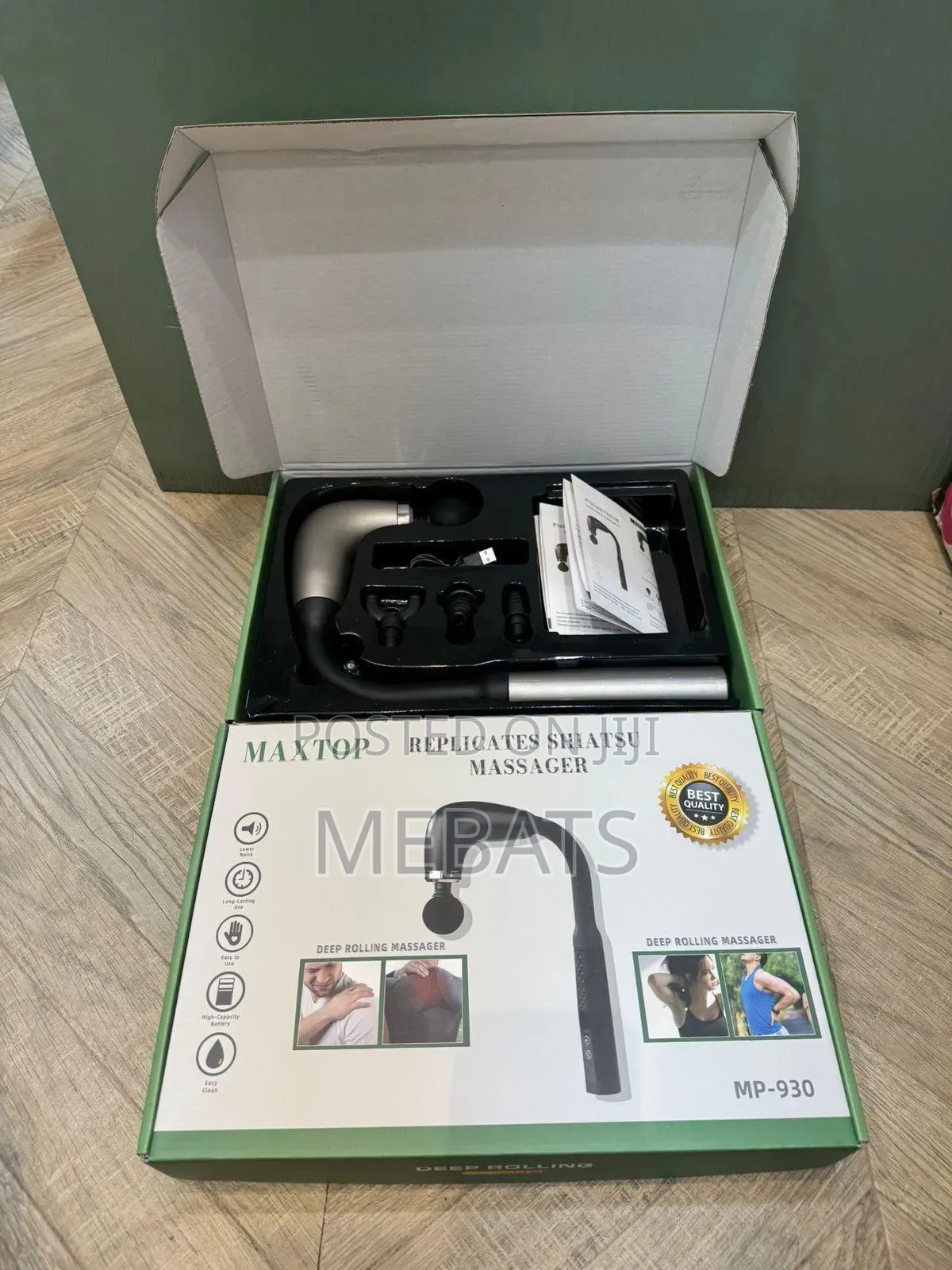 Portable Electric Back Muscle Massager With Extended Handle