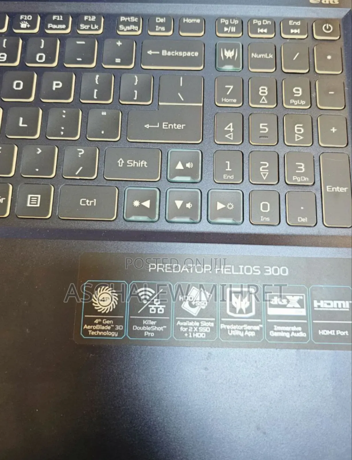 New Laptop Acer Predator Helios 300 16GB Intel Core I7 SSD 1T