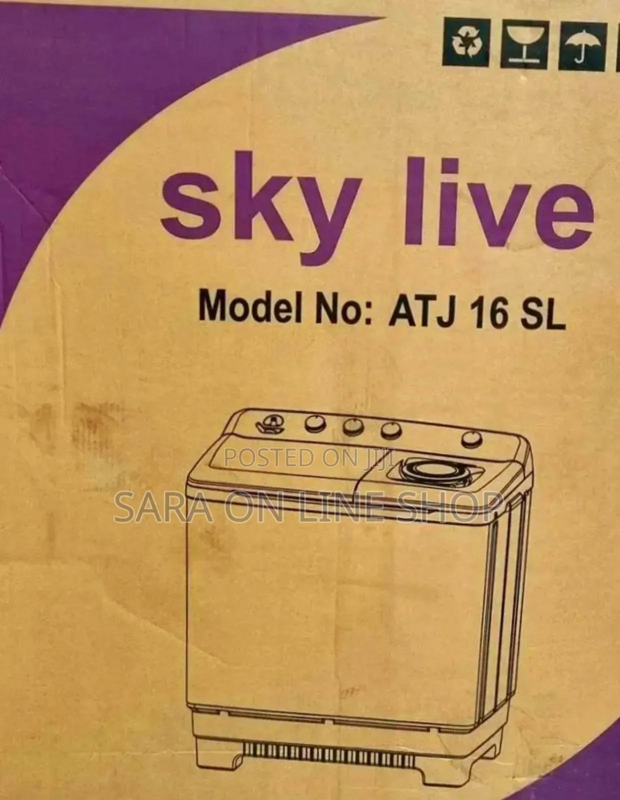 Sky Live 16kg New Brand Manuel Washing Machine 💥3year Warranty
