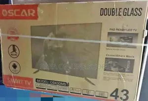 💫💯Oscar 43" Inch Double Galss Smart Tv ♣︎Free Delivery♣︎