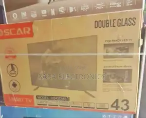 💫💯Oscar 43" Inch Double Galss Smart Tv ♣︎Free Delivery♣︎