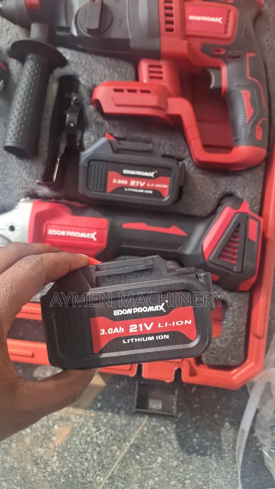 Edon 4-in-1 Combo Toolset Chargeable Grinder Drill Impact Wrench