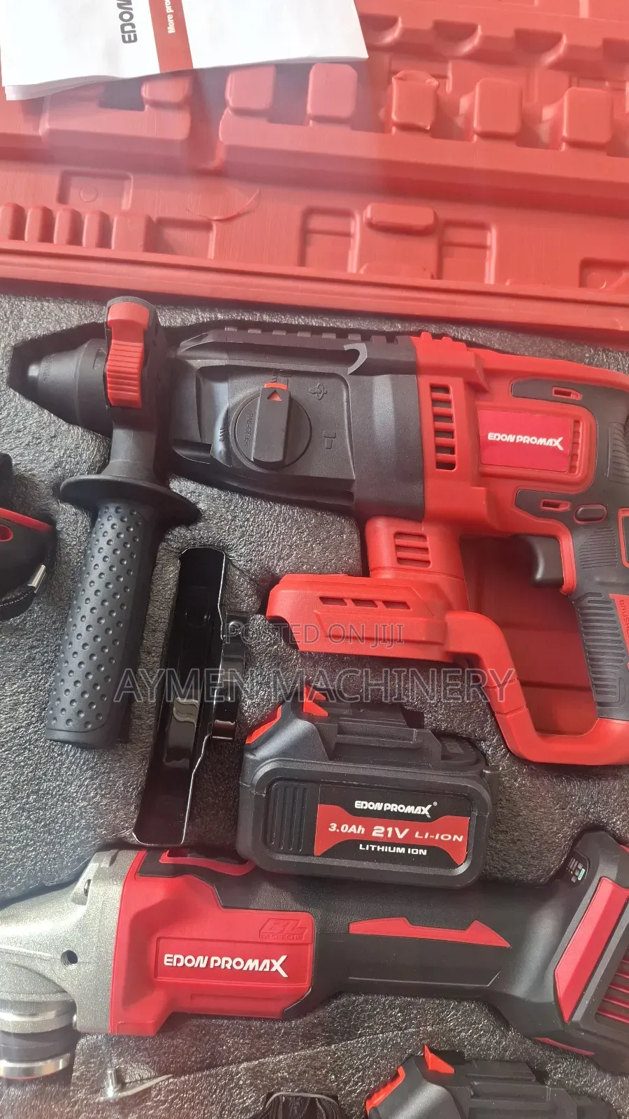 Edon 4-in-1 Combo Toolset Chargeable Grinder Drill Impact Wrench