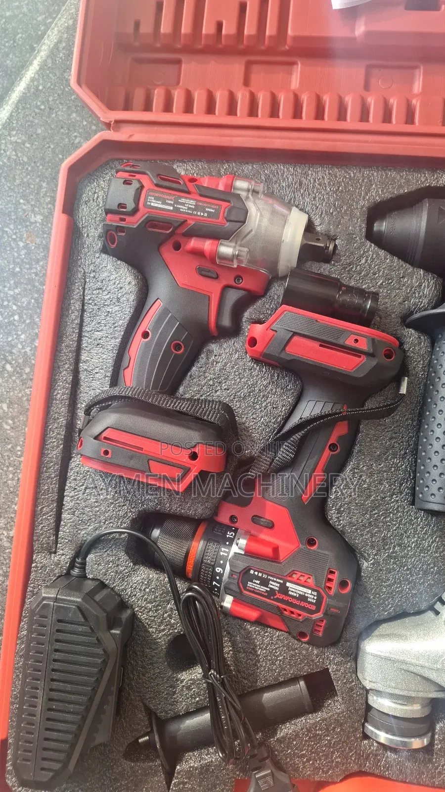 Edon 4-in-1 Combo Toolset Chargeable Grinder Drill Impact Wrench