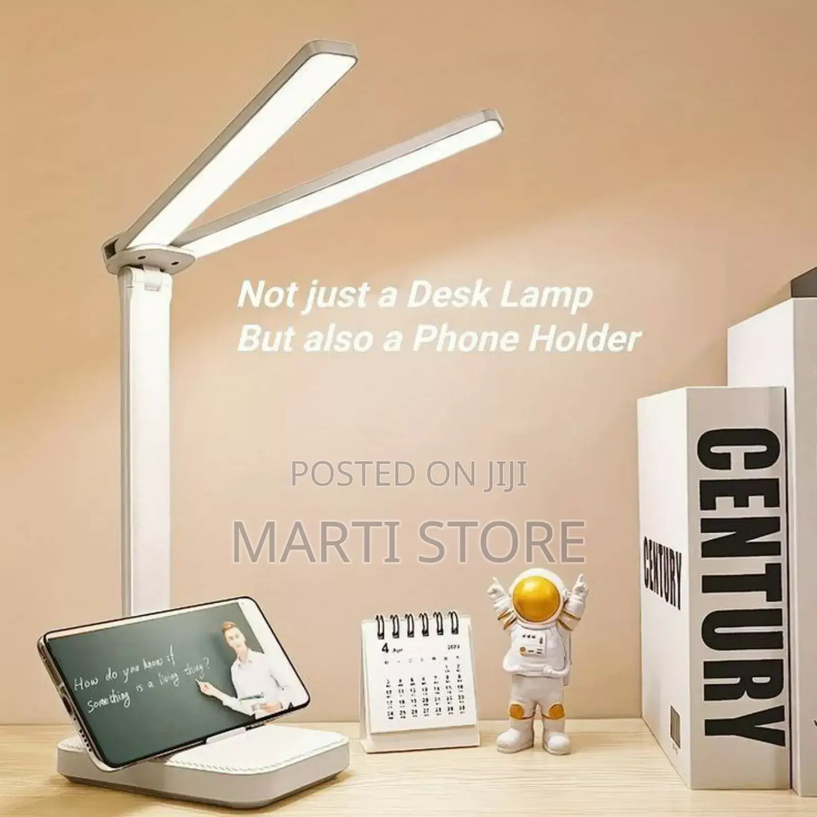 1pc Led Double Head Portable Desk Lamp