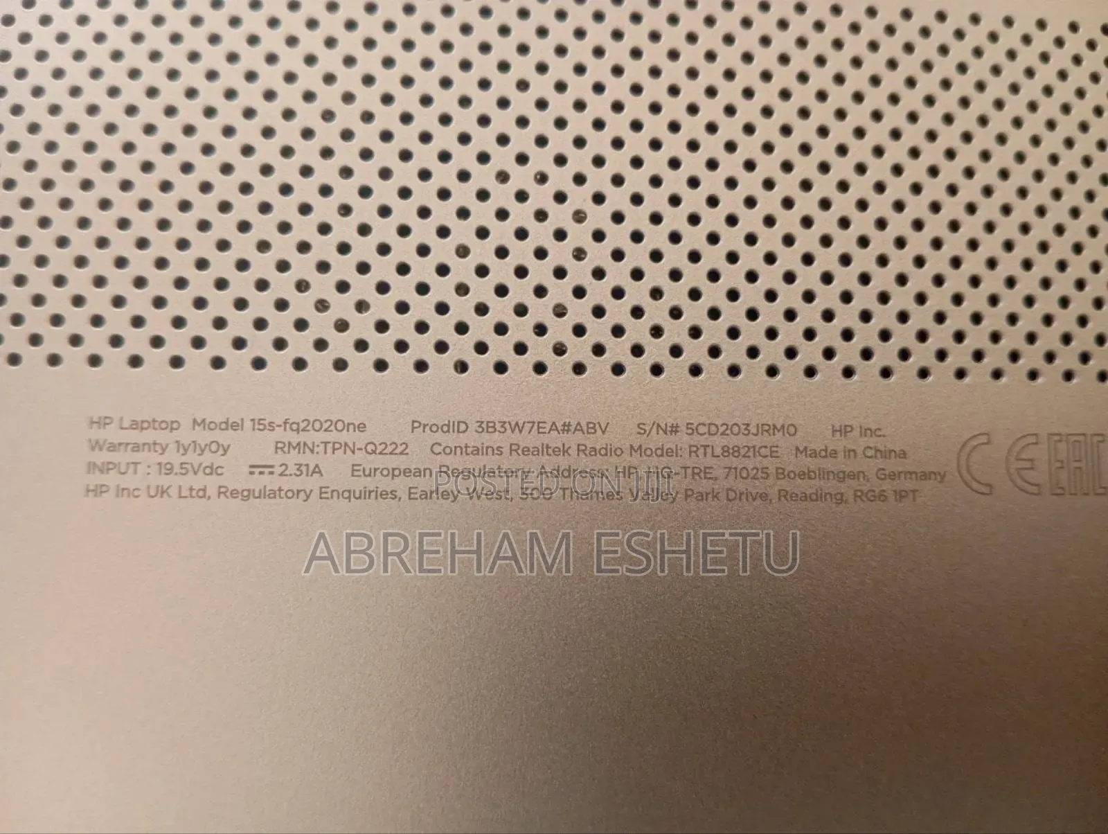 Laptop HP 15 4GB Intel Core I3 SSD 256GB