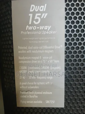 JBL Speakers SRX 725 With Mixer