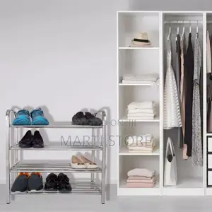 ባለ 4 ደረጃ ጫማ መደርደሪያ 4 Layer Stainless Steel Shoes Rack