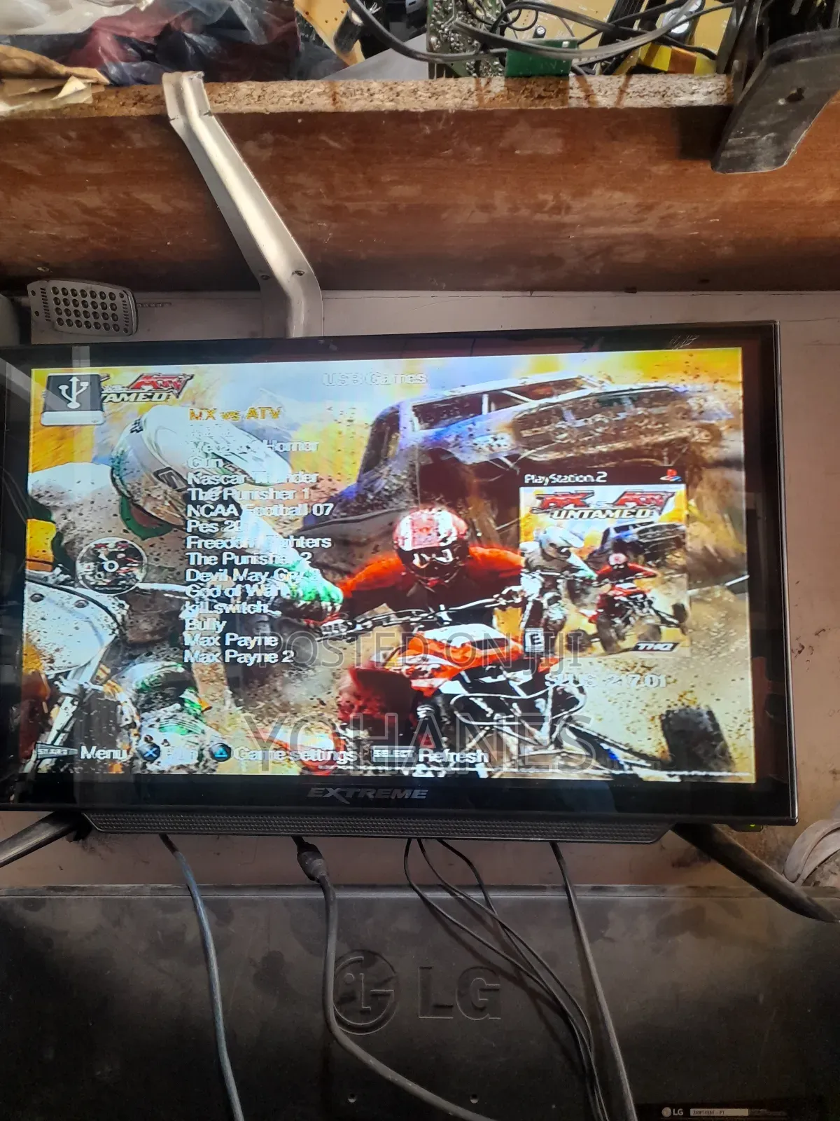 Ps2 Orginial With 1tb HDD and 36 Games Installed