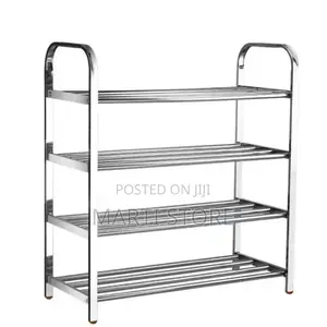 ባለ 4 ደረጃ ጫማ መደርደሪያ 4 Layer Stainless Steel Shoes Rack