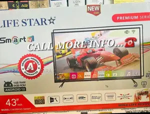 Life Star 43" Uhd Smart Android Tv New Model Free Delivery