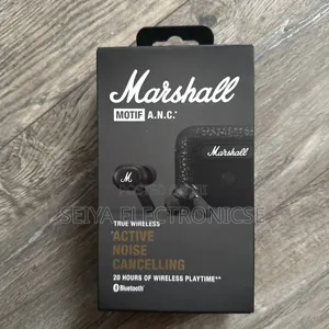 Photo - Marshall Motif A.N.C. True Wireless Earbuds in Black.