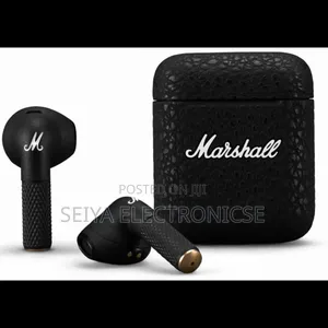 Marshall Motif A.N.C. True Wireless Earbuds in Black.
